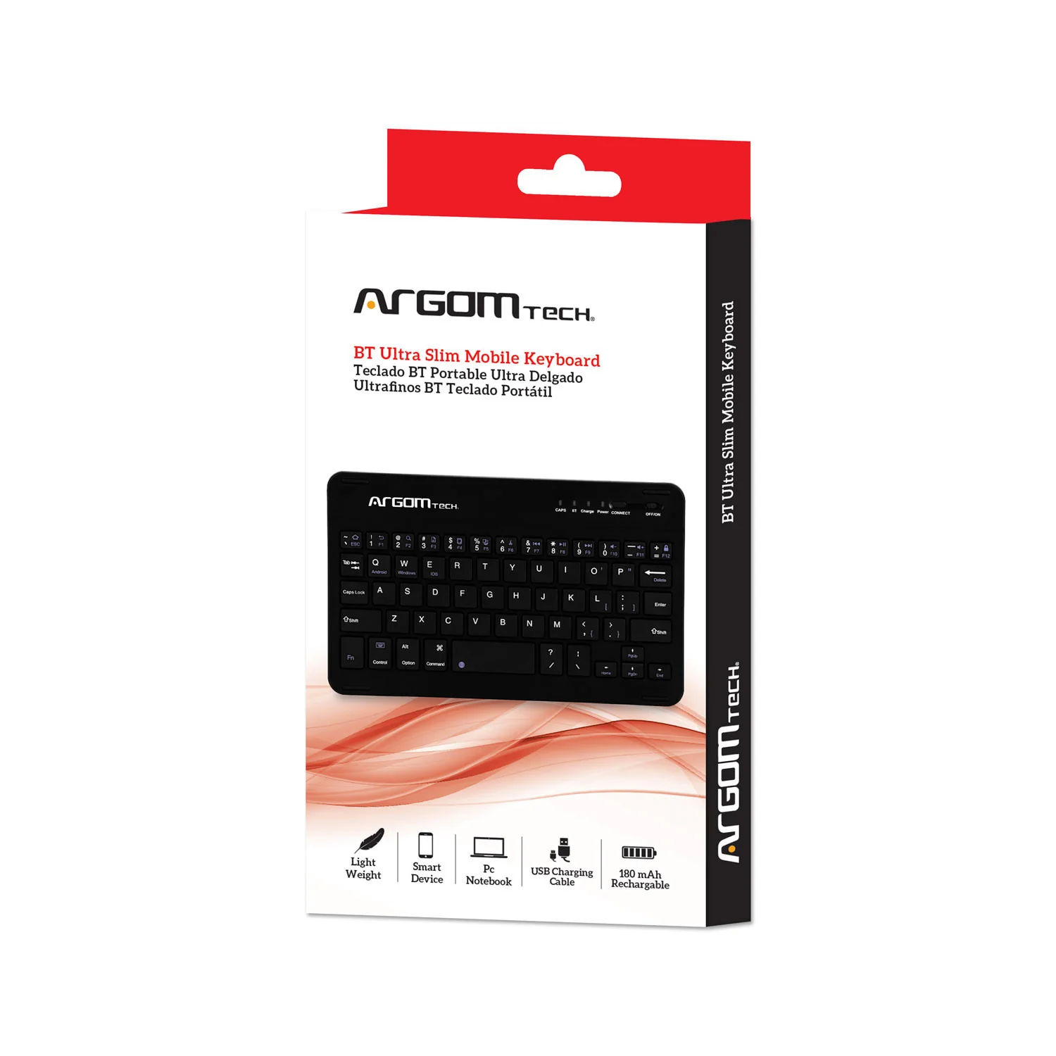 Teclado inalámbrico móvil ultradelgado BT