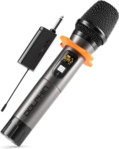 Micrófono de karaoke inalámbrico unidireccional de mano Dolphin - Imagen 2