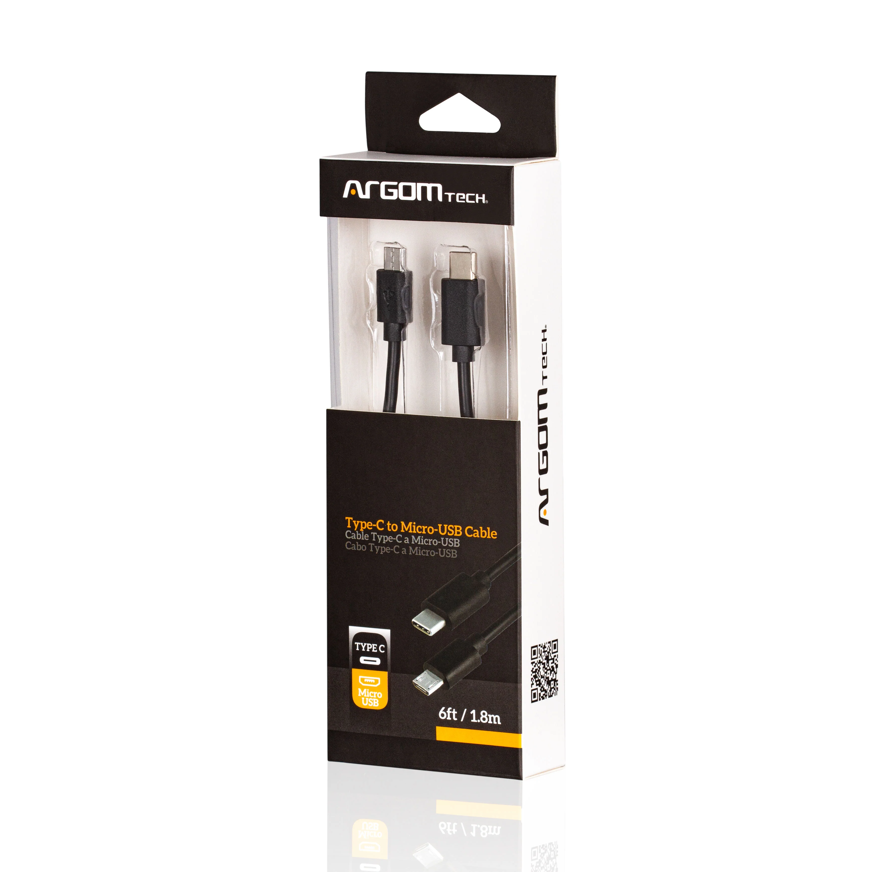 Cable tipo C a micro USB M/M - 3 m ARG-CB-0065