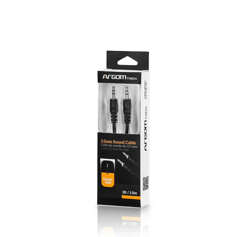 Cable M/M de 3,5 mm a 3,5 mm - 3 pies/1 m