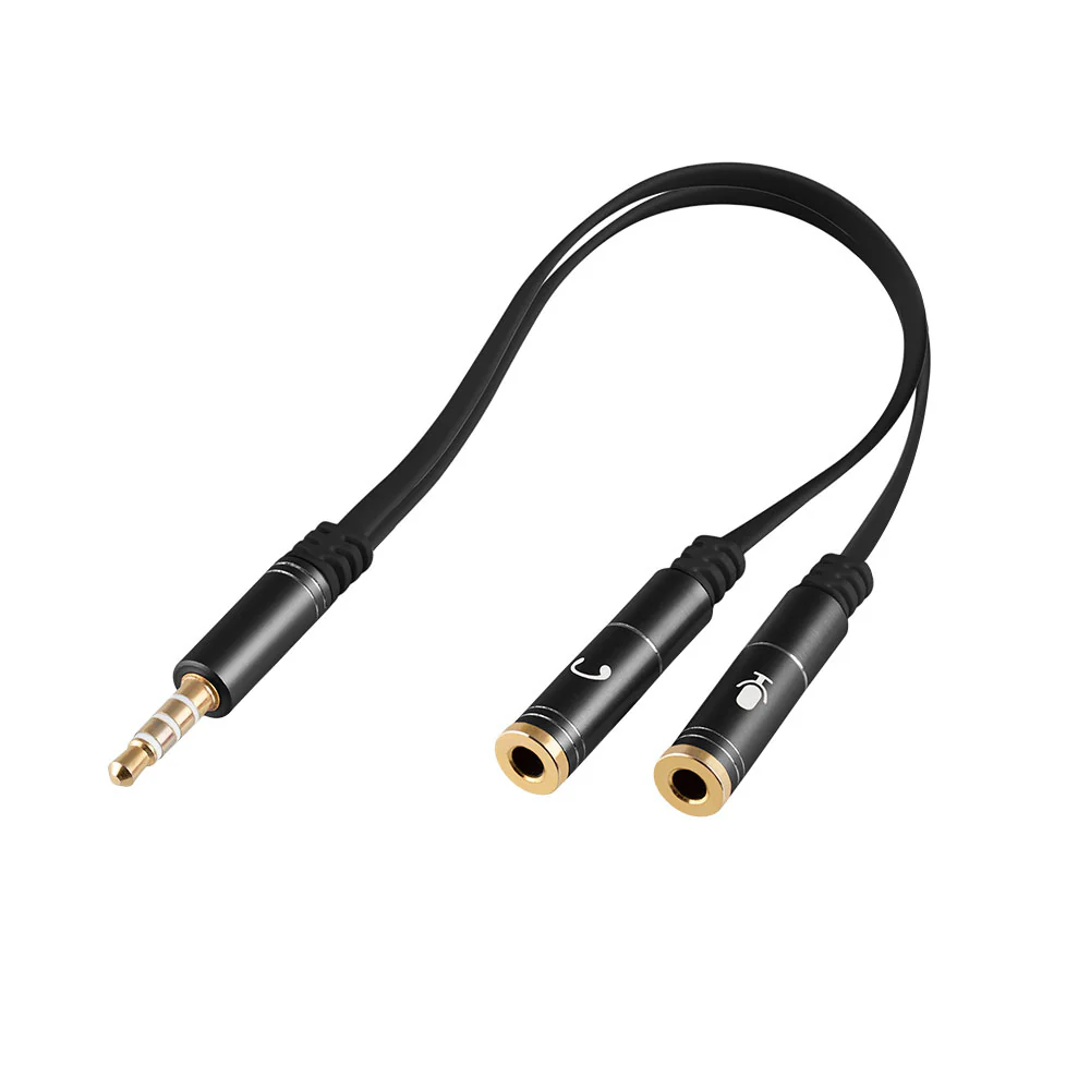 Adaptador de cable macho de 3,5 mm a hembra doble de 3,5 mm - Imagen 2