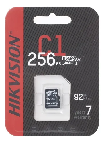 Memoria Micro Sd 256gb Hikvision C1 Microsdxc Alta Velocidad