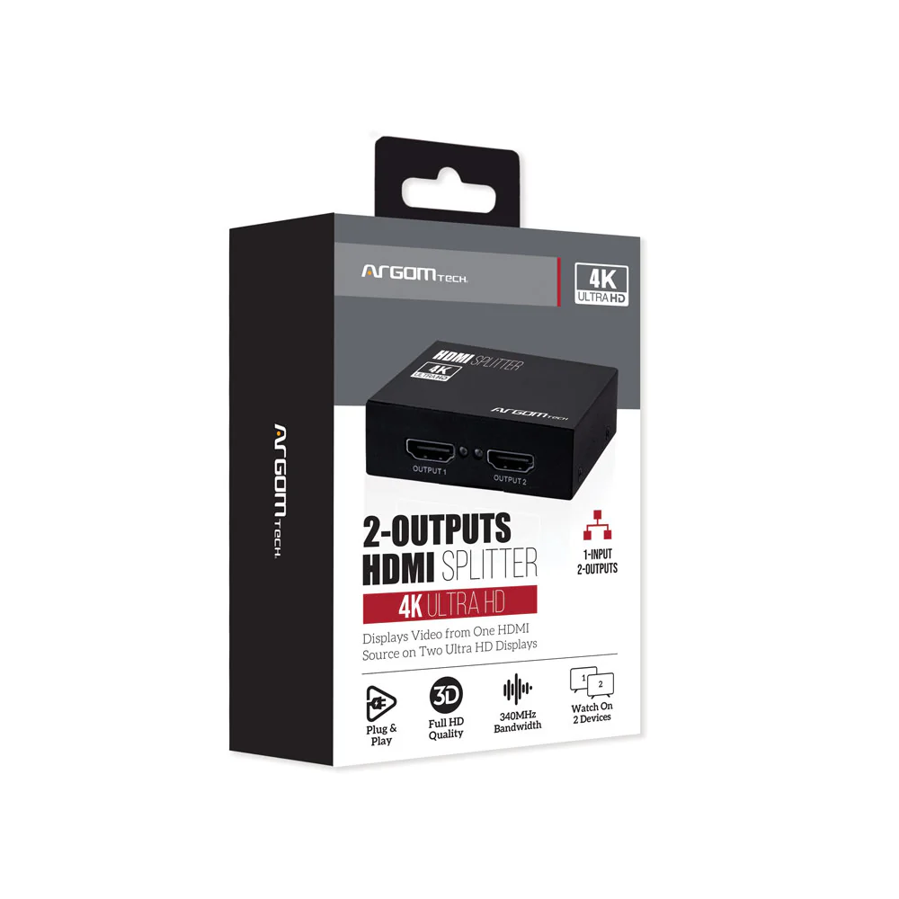 Divisor HDMI de 2 canales ARGOM TECH
