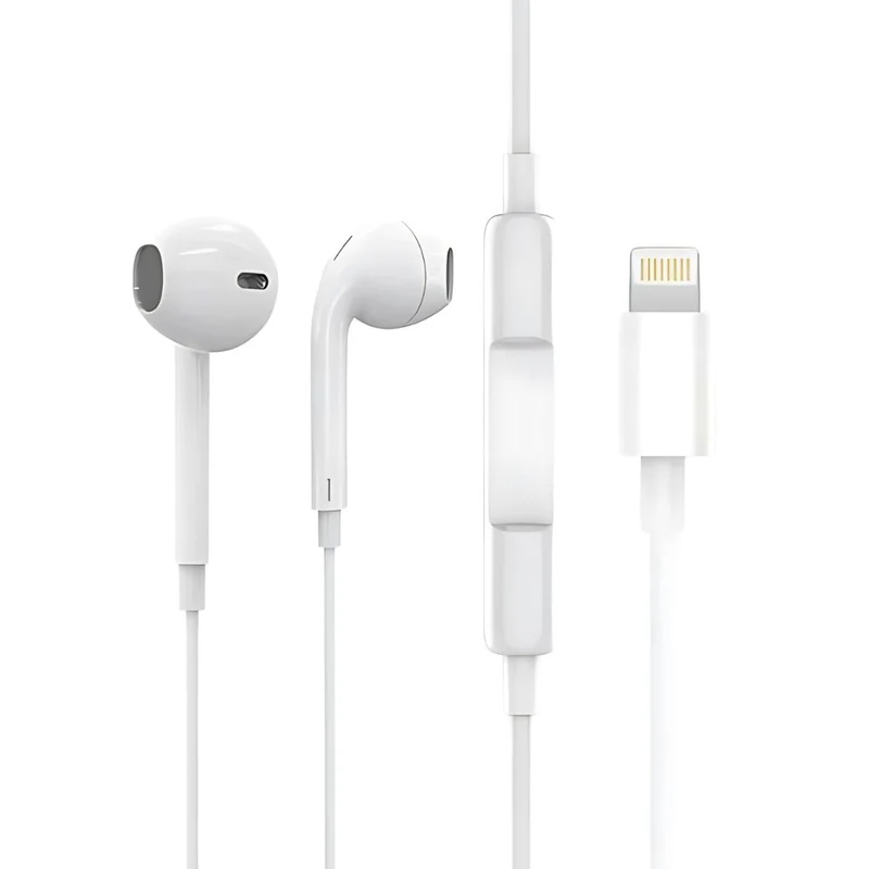 Auriculares Con Conector Lightning. Audífonos Con Micrófono Y Control De Volumen. Compatible Con Apple. - Imagen 2